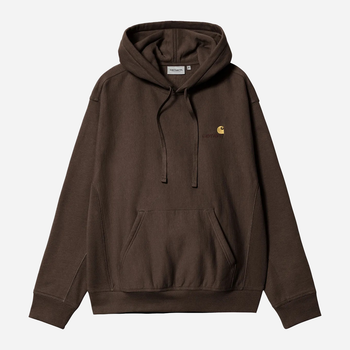 Bluza męska z kapturem Carhartt WIP Hooded American Script Sweat "Tobacco" I028279-47XX L Brązowa (4064958754114)