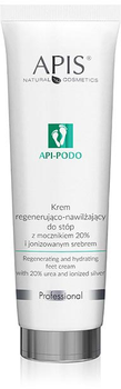 Krem do stóp Apis Api-Podo regenerująco-nawilżający z mocznikiem 20% i jonizowanym srebrem 100 ml (5901810005894)