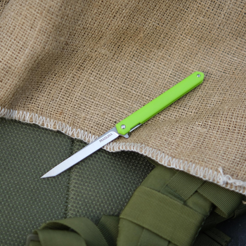 Ніж складний Magura J097 lime green handle tanto blade