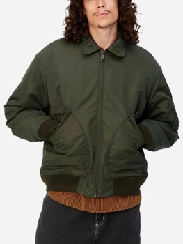 Куртка-бомбер мужская Carhartt WIP Olten Bomber "Plant Smoke Green" I032300-1SSXX L Зеленая (4064958674276)
