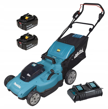 Газонокосилка аккумуляторная Makita DLM538CT2 (53 см, 20-100 мм, 70 л, LXT)