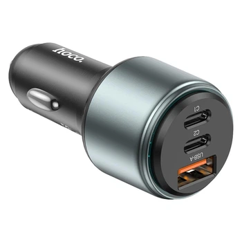 Автомобильное зарядное устройство в прикуриватель Hoco NZ9 PD65W |2Type-C/1USB, QC/PD, 65 Вт Черный