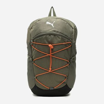 Рюкзак чоловічий спортивний тканинний 21л вміщує формат А4 Puma Plus PRO Backpack 7952104 Зелений (4065452954888)