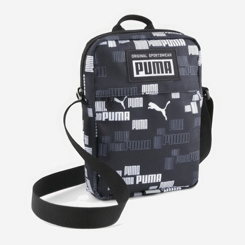 Сумка планшет через плече чоловіча тканинна маленька Puma Academy Portable 7913520 Чорна (4099683455531)
