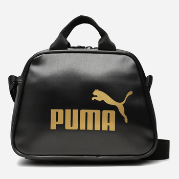 Сумка крос-боді через плече жіноча зі штучної шкіри маленька Puma Core Up Boxy X-Body 7948401 Чорна (4065452959197)