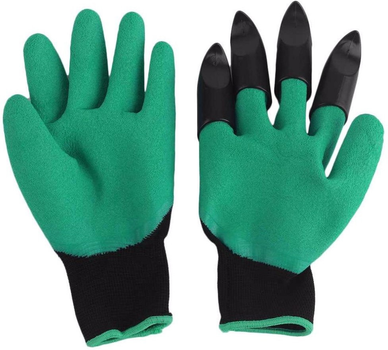 Садовые перчатки с когтями Garden Genie Gloves 1 пара Зеленый (ICL44)