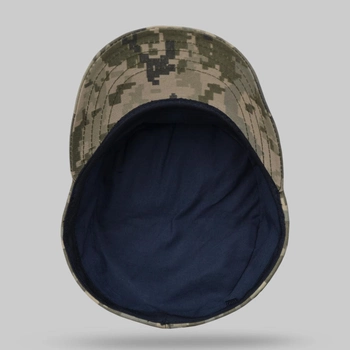Кепка мазепинка піксель ЗСУ з кокардою, кепка армійська статутна, кепка ЗСУ