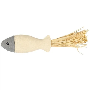 Flamingo Natural Fun Fish фламінго рибка екологічна іграшка з котячою м'ятою для котів 20х2,5х4,5 см