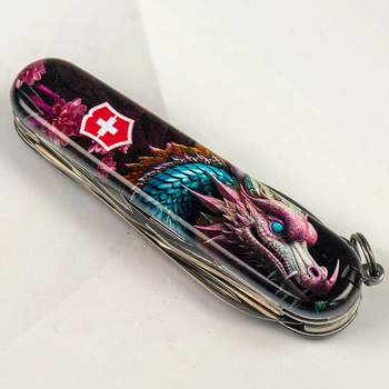 Складной нож Victorinox CLIMBER ZODIAC Лазурный дракон 1.3703.3.Z3290p