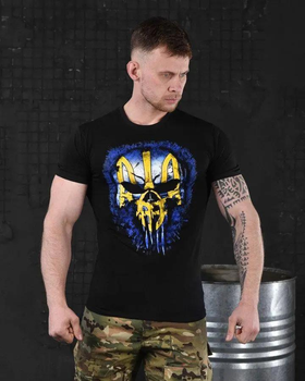 Тактическая мужская футболка с Гербом Украины S черная (14781)
