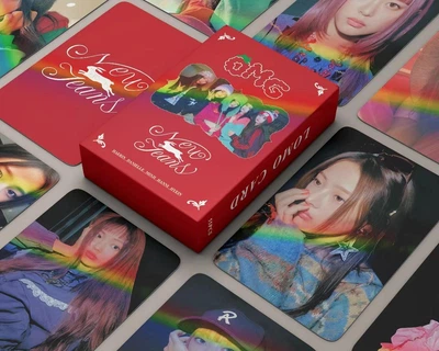 Голографические Карточки newjeans к-поп K-POP lomo card карточки нью джинс - OMG - 55 шт