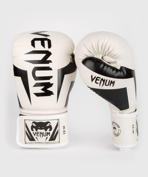 Боксерские перчатки Venum Elite Boxing Gloves - White/Black (VENUM-0984-210-16oz)