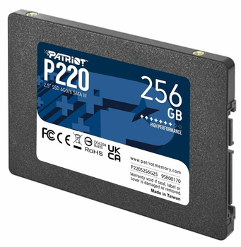 Твердотільний накопичувач SSD Жесткий диск Patriot P220 256GB 2.5" SATAIII TLC(P220S256G25)