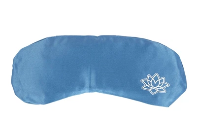 Подушка для глаз Mako-Satin Lotus с лавандой голубая 23x11 см Bodhi
