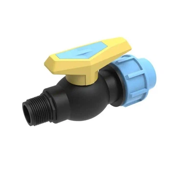 Кран кульовий SantehPlast ПЕ затиск/зовнішня різьба 25х3/4" (PP)