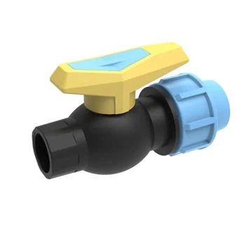 Кран кульовий SantehPlast ПЕ затиск/внутрішня різьба 25х3/4" (PP)