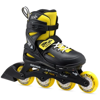 Роликовые коньки Rollerblade Fury 2023 black-yellow 33-38 07373500-800
