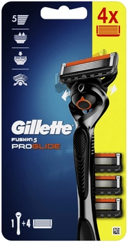 Станок для гоління Gillette Fusion5 + змінні картриджі 4 шт (7702018610280)