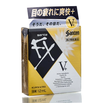 Освіжаючі вітамінні краплі для очей SANTEN SANTE FX V+ 12 мл