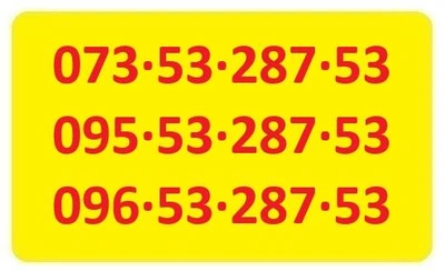 Трио комплект 53-287-53 одинаковые номера Водафон Киевстар Лайфселл