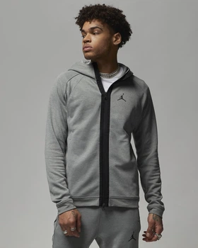 Чоловіча Кофта Jordan Air Fleece Full-Zip Hoodie(DV9783-063) L Сірий