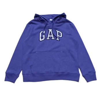 Худі жіноче GAP на флісі,бузкове з контрастним лого, S