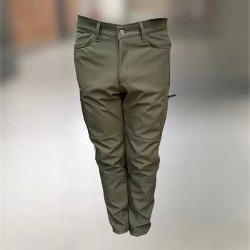 Штани штани флісові, утеплені тактичні софтшелл розмір олива, зимові для військових xl,