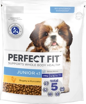 Sucha karma dla psów Perfect Fit Junior <1 z kurczakiem 825 g (4008429092442)