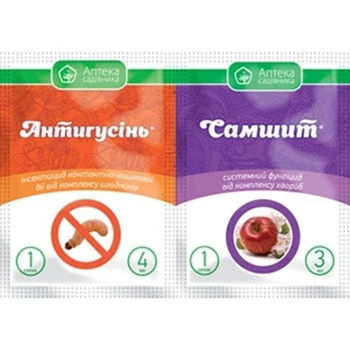 Инсекто-фунгицид "Антигусинь 4мл. + Самшит 3 мл." Ukravit.