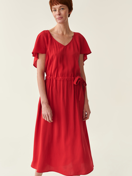 Плаття-футболка міді літнє жіноче Tatuum Osta T2214.192 40 Червоне (5900142154027)