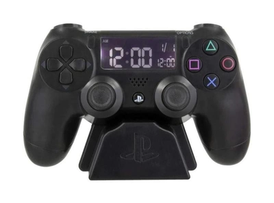Годинник-будильник Paladon Playstation Dualshock 4 чорний (5055964724023)