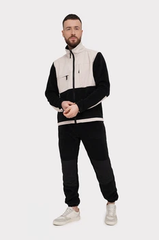 Спортивный костюм флисовый мужской кофта и брюки German Volf 24011 Черный L(52)