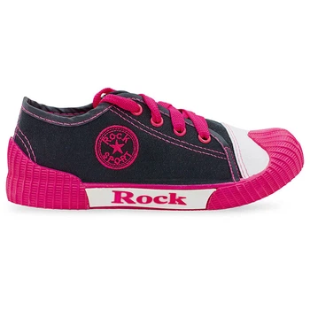Кеды детские на шнуровке SP-Sport 3984 размер 32 Black-Pink