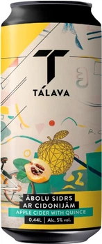 Сидр Talavas Sidrs Apple Cider Sweet with Quince 5% 0.44 л (8000020232943)