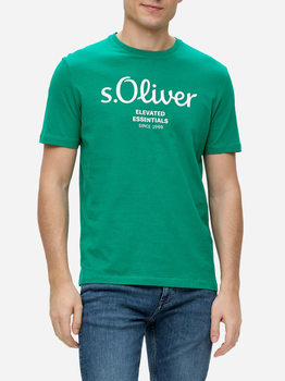 Koszulka męska bawełniana s.Oliver 10.3.11.12.130.2139909-76D1 M Zielona (4099974204206)