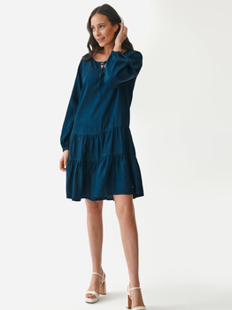 Плаття-футболка міді літнє жіноче Tatuum Mono T2216.193 38 Синє (5900142162053)