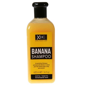 Поживний шампунь XPel Banana для сухих і тонкого волосся з екстрактом банана 400мл