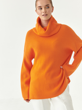 Sweter z golfem damski Tatuum Mensa T2219.092 S Pomarańczowy (5900142181863)