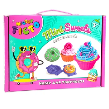 Набор для лепки Strateg Мистер тесто Mini Sweets 12 цветов (STR41008)