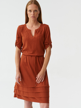 Плаття-футболка міді літнє жіноче Tatuum Pemo T2315.202 M Помаранчеве (5900142255724)