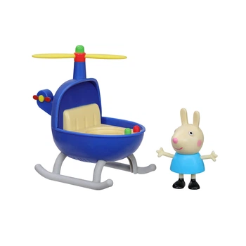 Игровой набор Вертолет с фигуркой Peppa Pig Ребекка детский 7.5 см