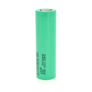 Акумулятор Li-Ion 21700 Samsung INR21700-50S 5000mAh, 50A, 4.2/3.6/2.5V, Green