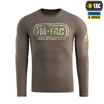M-Tac футболка Logo длинный рукав Dark Olive L
