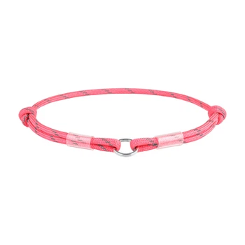 Амуніція Collar WAUDOG Smart ID Шнурок із паракорду для адресника, світловідбиваючий, рожевий S (z60387)