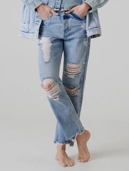 Джинсы Regular Fit женские Sinsay 6174J-50J 38 Голубые (5904426916738)