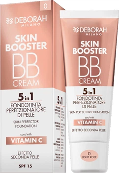 Тональный BB-крем Deborah Skin Booster BB Cream 5 in 1 SPF15 0 Light Rose 30 мл (8009518432701)