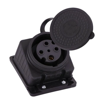 Розетка силовая с крышкой Lezard 32A IP44 3Р+Е каучук (332-0100-0202)