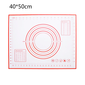 Силиконовий килимок армований 50x40см Червоний
