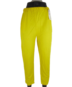 Капри с карманами Kenalin 8014 XL-2XL желтые