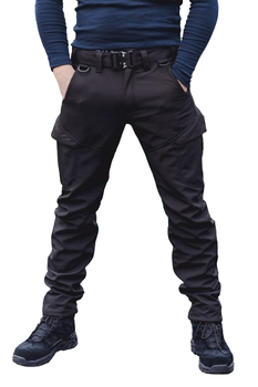 Тактичні штани SMILO cargo Softshell BLACK, L, Softshell